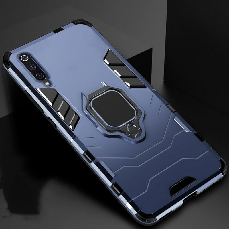 Mobile cell phone case cover for SAMSUNG Galaxy A30s Shockproof Armor Stand Holder Car Ring 