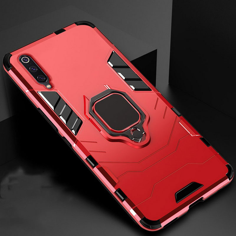 Mobile cell phone case cover for SAMSUNG Galaxy A80 Shockproof Armor Stand Holder Car Ring 