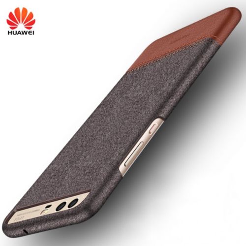 Original Huawei P10/P10 Plus Mix Fiber Leather Shell Hard Case Back Cover