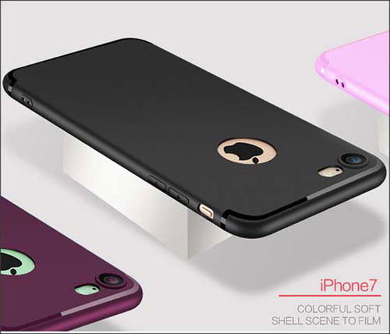 Dust-proof Slim Color TPU Back Protective Case for iPhone 7
