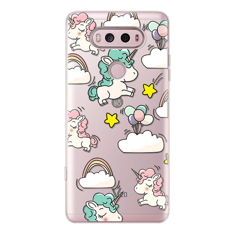 Mobile cell phone case cover for LG G4 Cartoon Silicone Ultra Soft TPU Rubber Clear bags Cover 