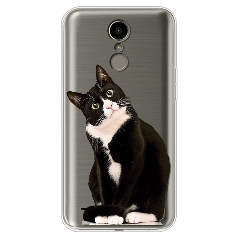 Mobile cell phone case cover for LG X Power TPU Cute Cat Soft Case Funda 