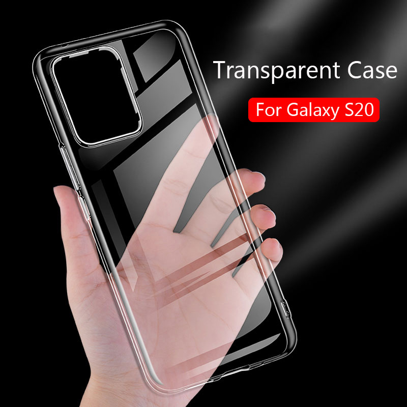 Mobile cell phone case cover for SAMSUNG Galaxy S20 Plus Anti-knock Dirt-resistant Slim Soft Transparent High Clear TPU 