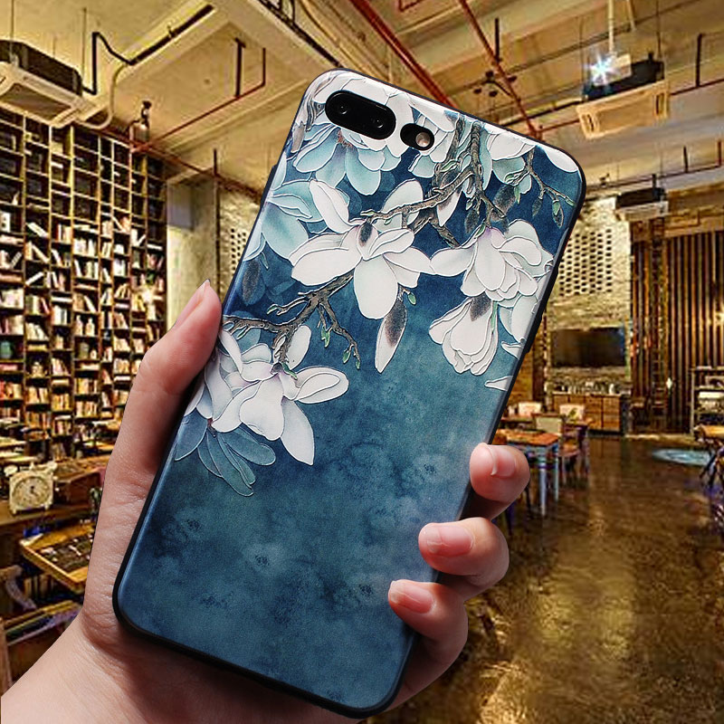 Mobile cell phone case cover for XIAOMI Redmi Note 8 Van Gogh Starry sky Embossed Silicone Cover 