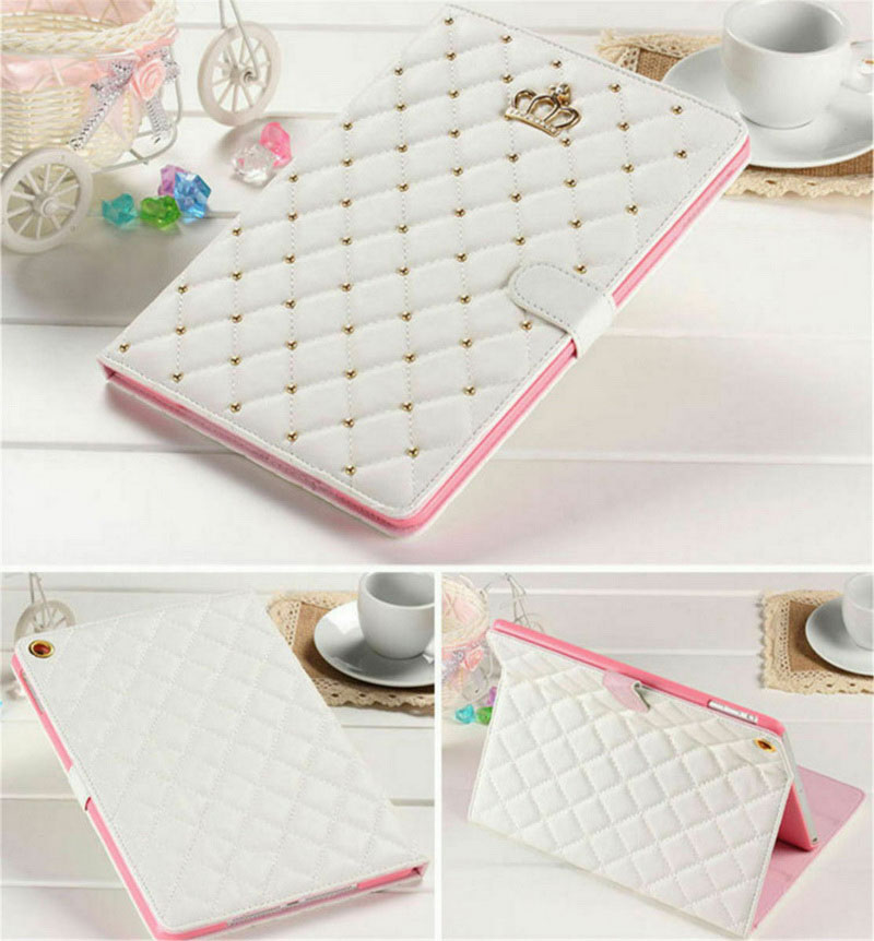 Luxury Crown Slim Smart Wake PU Leather Stand Case Cover For Apple iPad 2 3 4 US