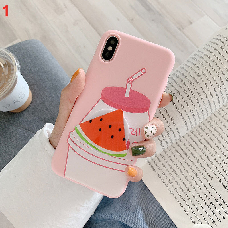 Mobile cell phone case cover for HUAWEI P30 Pro Fruit bracket summer fruit phone case anti-fall TPU soft sleeve 