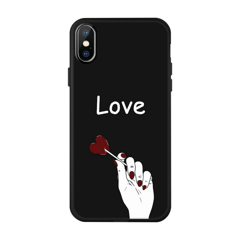 Mobile cell phone case cover for APPLE iPhone 6 Black fashion design Pattern Case
 