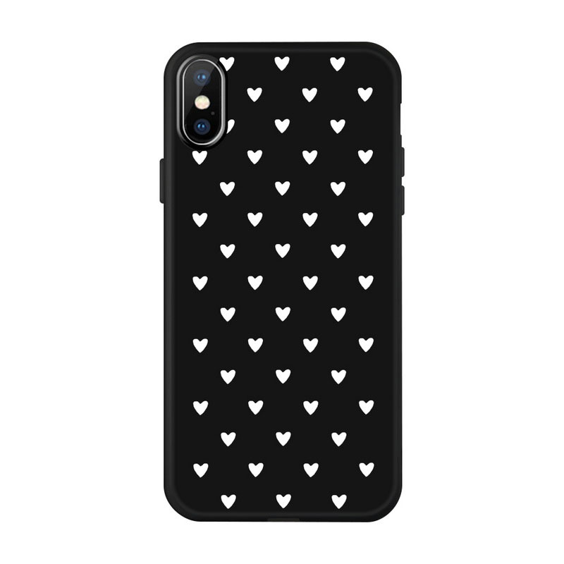 Mobile cell phone case cover for APPLE iPhone XR Black fashion design Pattern Case
 