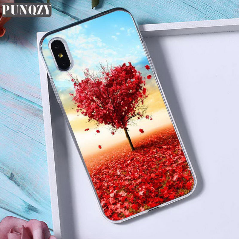 Mobile cell phone case cover for APPLE iPhone 4 Orange fall leaves fox autumn floral Patterned TPU Silicone 