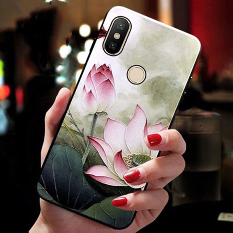 Mobile cell phone case cover for XIAOMI Redmi S2 3D Oil Painting Emboss Case Soft TPU 