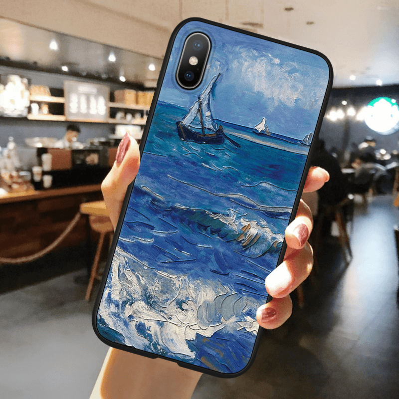 Mobile cell phone case cover for XIAOMI Mi 9 3D Oil Painting Emboss Case Soft TPU 