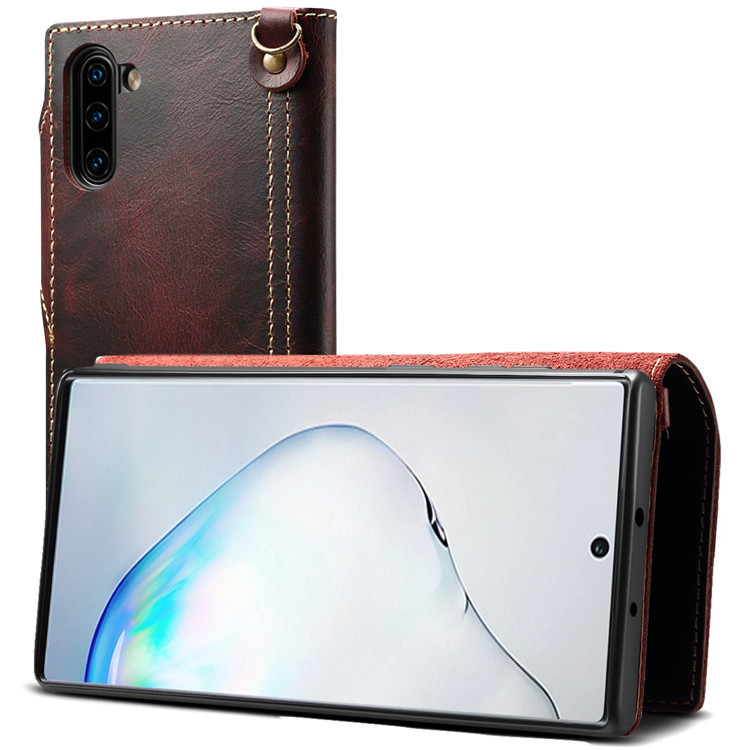Mobile cell phone case cover for SAMSUNG Galaxy S10 real leather 