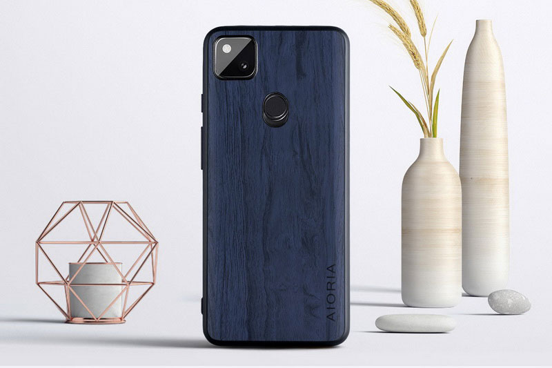 Mobile cell phone case cover for GOOGLE Pixel 4 Vintage WoodLike Case Soft TPU Around The Edge Hard PC At The Back 3in1 material 