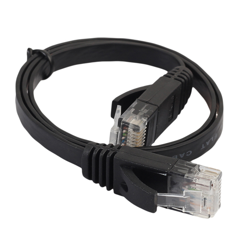 REXLIS Cat 6 Ethernet Cable Flat Internet Network Extension Cable Cat6 Computer Cable With Snagless RJ45 Connector
