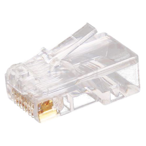 10pc Clear RJ45 CAT5 8P8C Modular Jack Network Connector Adapter Card
