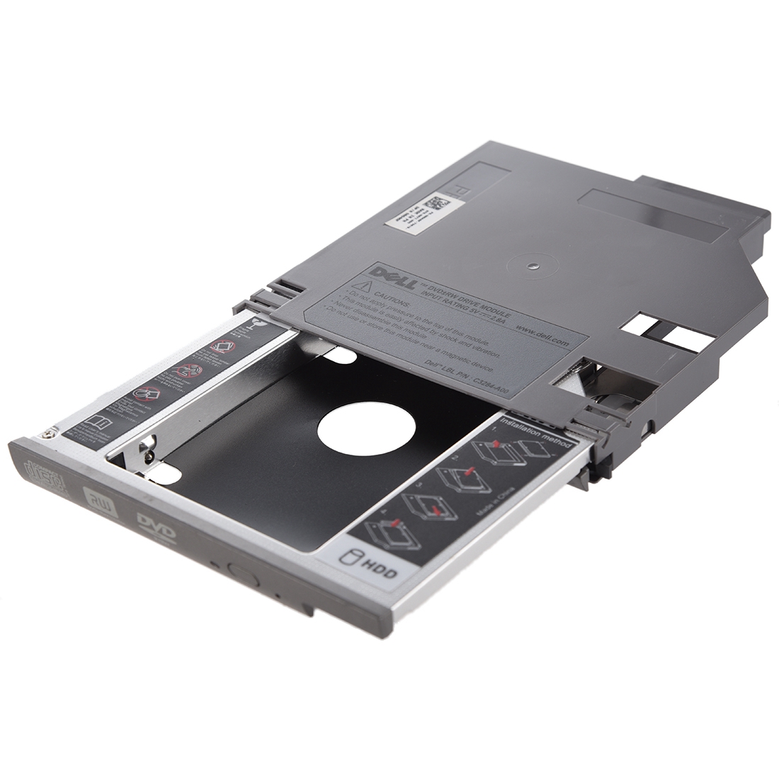 SATA 2nd Hard Disk Drive HDD Bay Caddy Adapter for Dell Latitude D600 D610 D620 D630 Silver