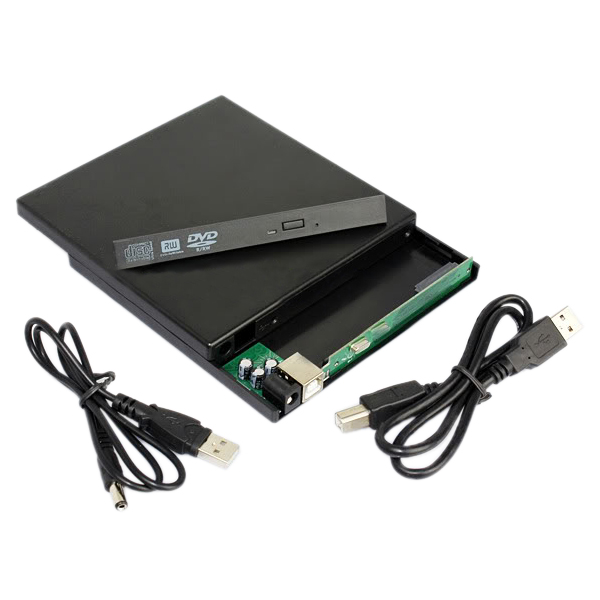 Laptop USB to Sata CD DVD RW Drive External Case Caddy