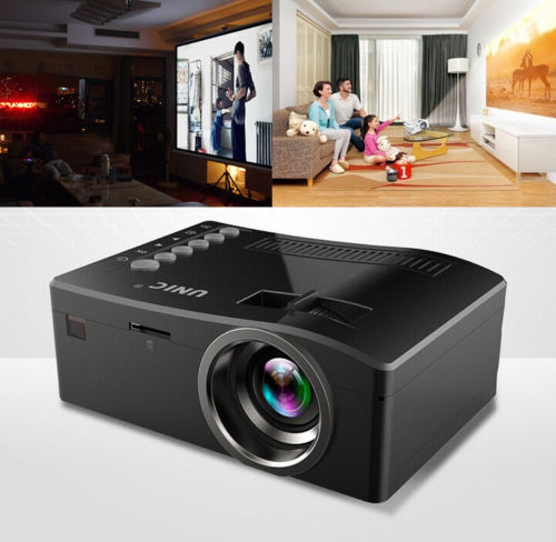 Mini Portable UC18 Home Theater Cinema HD Video Projector Support AV USB Port US