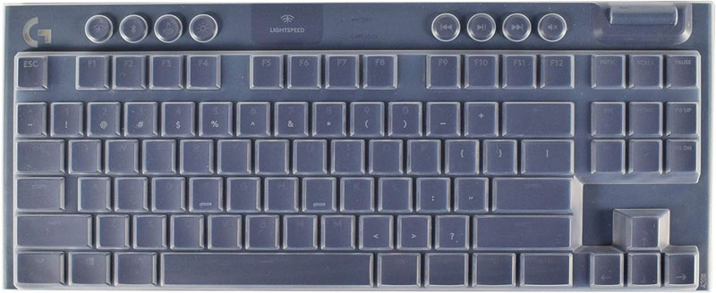 keyboard skin cover for Logitech G915 TKL Tenkeyless Lightspeed Wireless RGB Mechanical Gaming Keyboard,87 key keyboard.