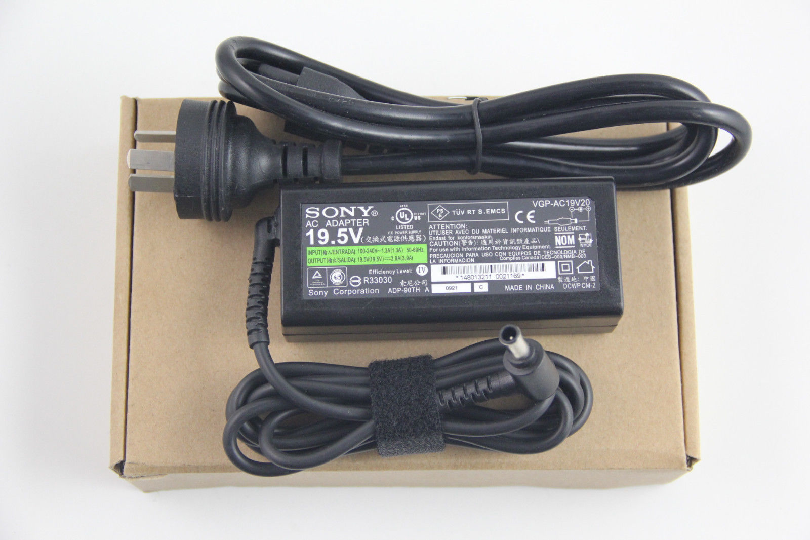 Genuine Original AC Adapter/Charger For SONY VGP-AC19V27 AC19V20 19.5V 3.9A 75W