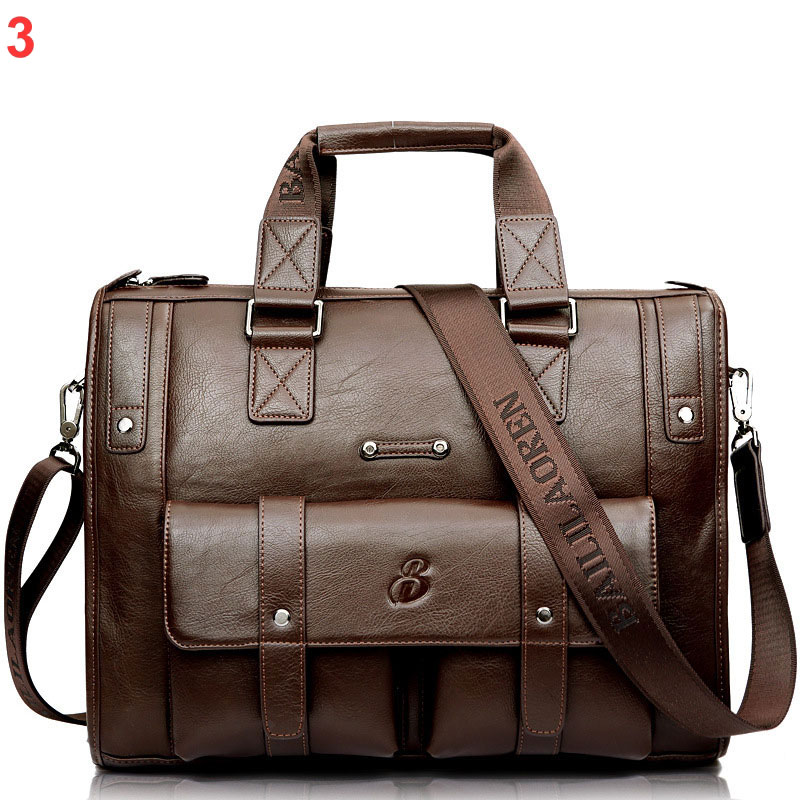 14 14.1 inch leather Business Laptop Bag Multi-functional Outdoor Travel Bag One-shoulder Handbag