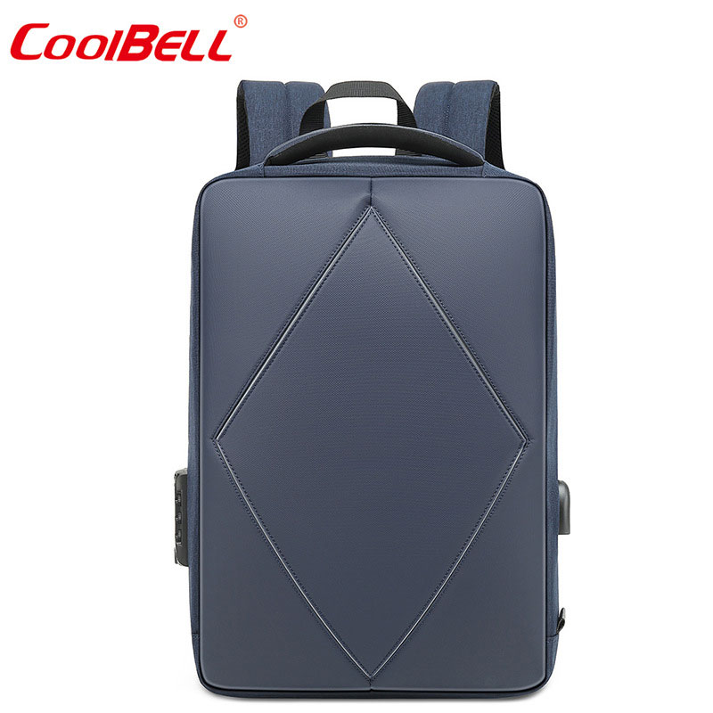 15 15.4 15.5 15.6 inch outdoor business backpack custom double shoulder bag usb charging laptop bag waterproof night line reflective student bag