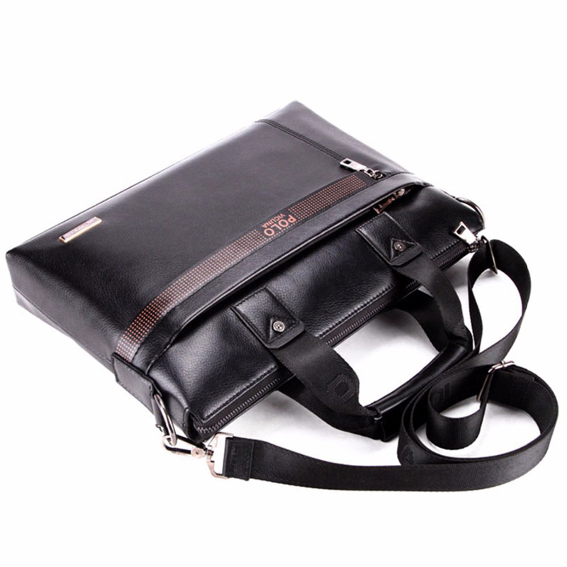 14,15.6inch Fashion Simple Business Men Briefcase Bag Leather Laptop Bag Shoulder bags