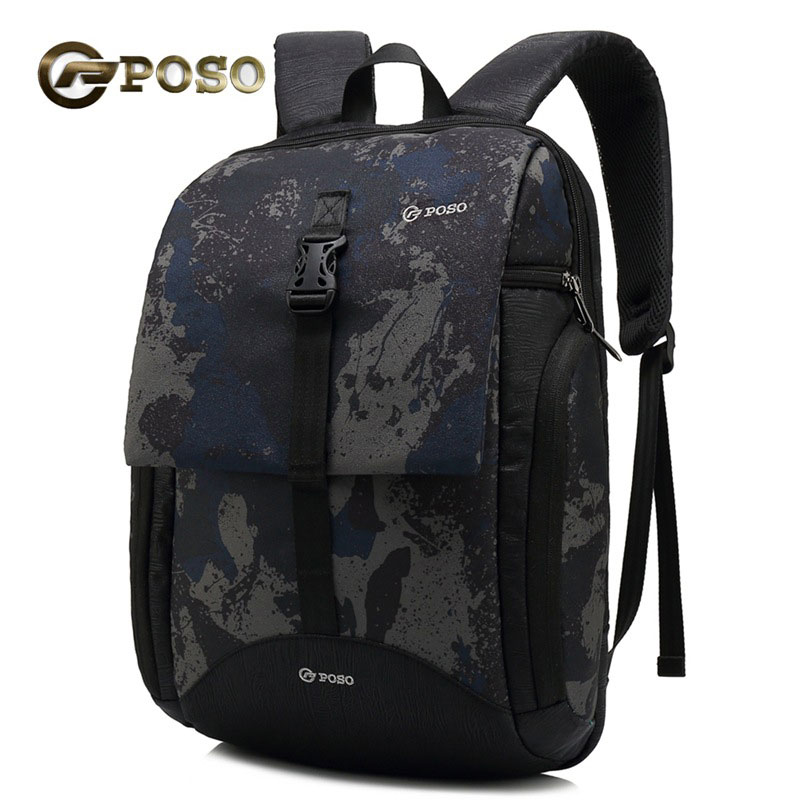 15 15.4 15.5 15.6 Multi-functional waterproof camouflage nylon backpack laptop bag business shoulder bag student sports travel bag