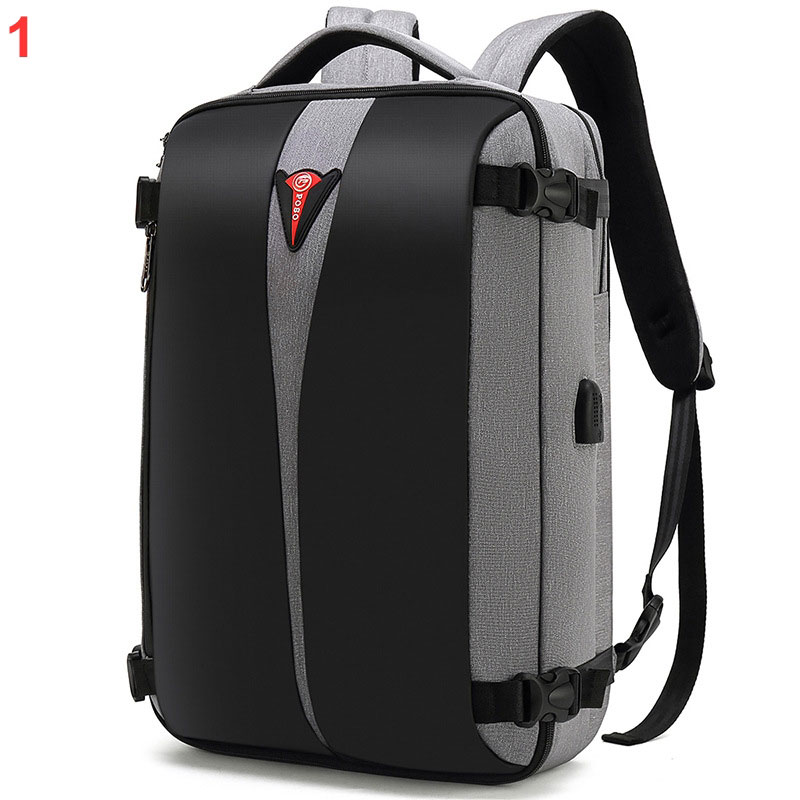 15.6 Shoulder bag business stereotype waterproof double customs lock computer bag USB backpack