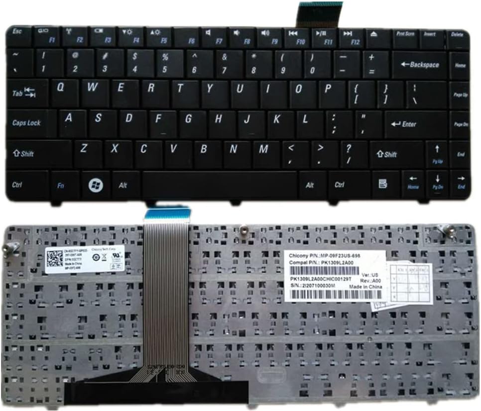 Keyboard for Dell Inspiron 11Z 1110 - US English 0GCT7Y PK1309L1A V109002AS1
