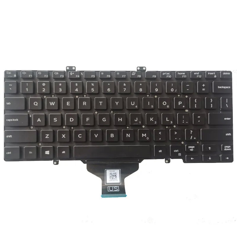 US Laptop Keyboard for Dell Latitude 5400 5401 5410 5411 7400 7410 no Backlit