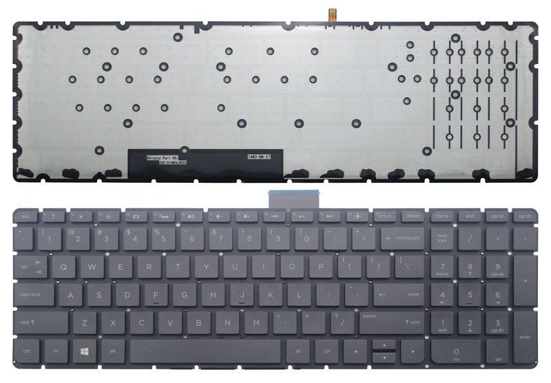 Black US Backlit Keyboard white font For HP ENVY 15-as100 15t-ae000 15t-ae100