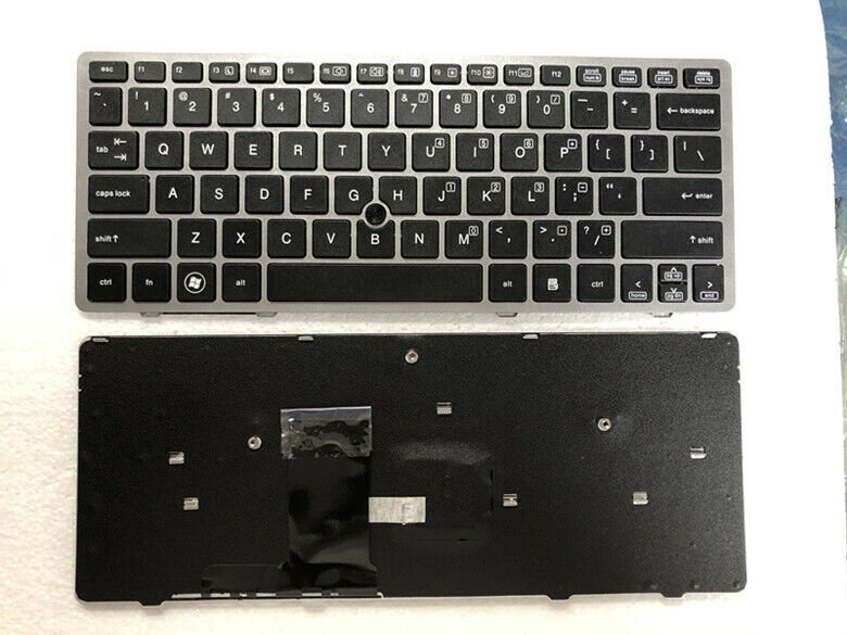 FOR HP EliteBook 2560 2560p 2570p 2570 Keyboard US English with point no Backlit