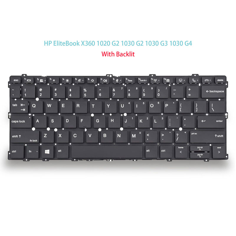 Laptop US Keyboard for HP EliteBook x360 1030 G2 1030 G3 1030 G4 with Backlit