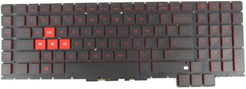 Keyboard Compatible with HP Omen 17-an 17-AN000 17-an011dx 17-an012dx 17-an013dx 17-an014dx 17-an025nm 17-an026nm 17-an027nm with Backlit Red