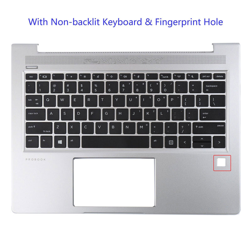 Palmrest For HP Probook 430 435 G6 G7 With Non-Backlit US Keyboard L44548-001