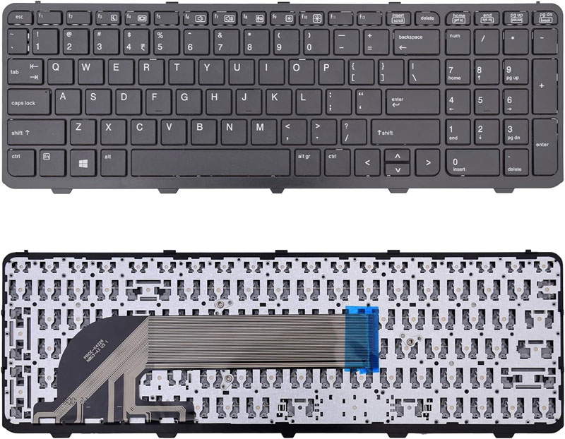 For HP ProBook 650 G1 655 G1 Non-Backlit Keyboard W/Frame 738696-00 736649-001