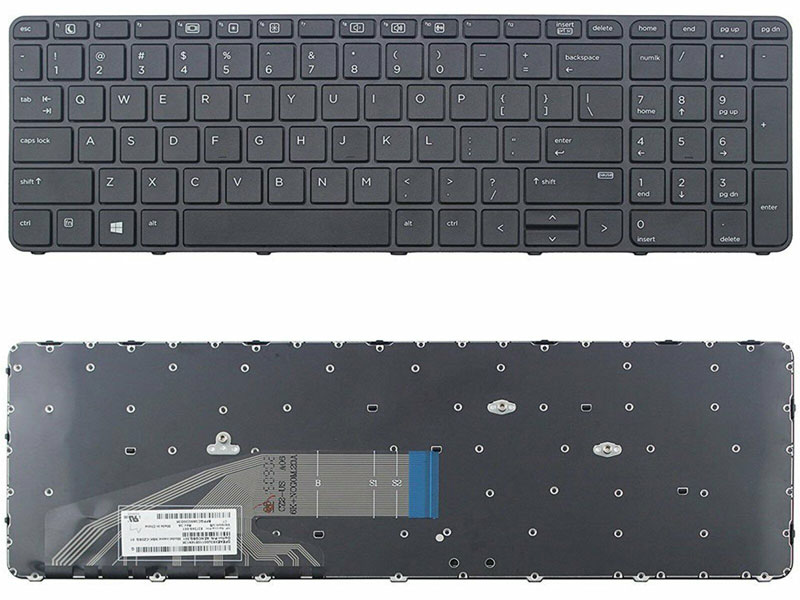 New keyboard HP Probook 650 G2 /655 G2 /650 G3/655 G3 US With Frame Non backlit