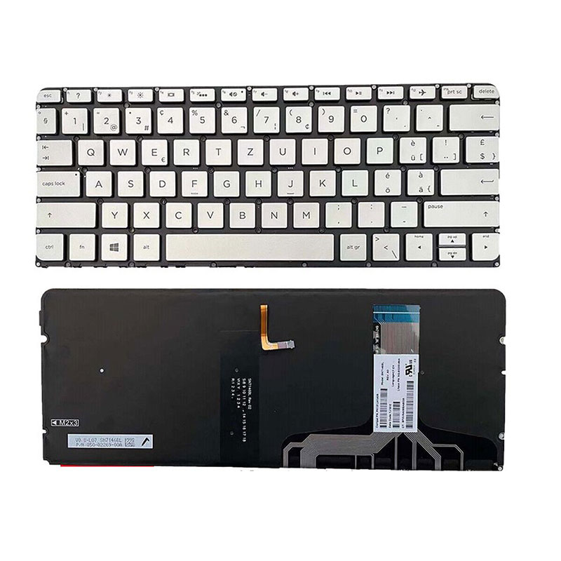 For HP Spectre 13-v 13-v116TU 117TU Laptop Backlit Keyboard Brown/ Silver