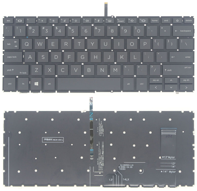 Black US Backlit Keyboard For HP ZBook Firefly 14 inch G10 G9
