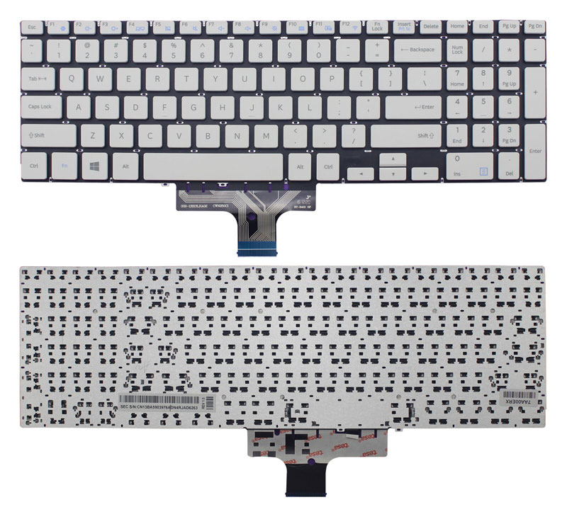 Silver US Keyboard For Samsung NP500R5H NP500R5K NP500R5L 501R5H 501R5K
