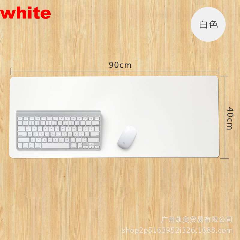 Both Sides Extended PU leather Mouse Pad / Large Office Gaming Desk Mat