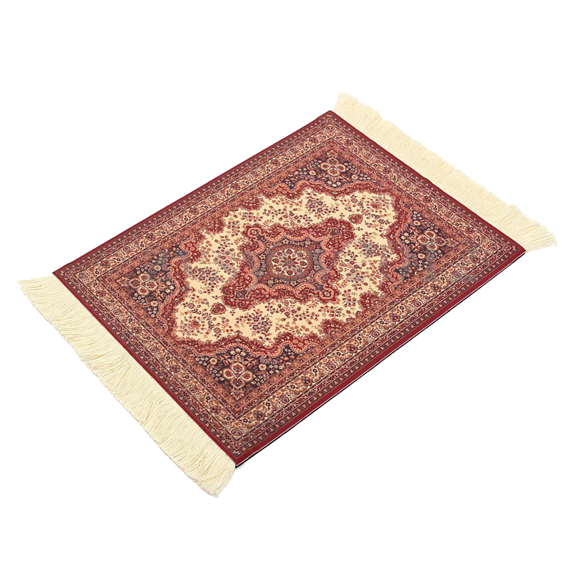 Cotton Persian Rug Mat Mousepad Retro Style Carpet Pattern Mouse Pad Red