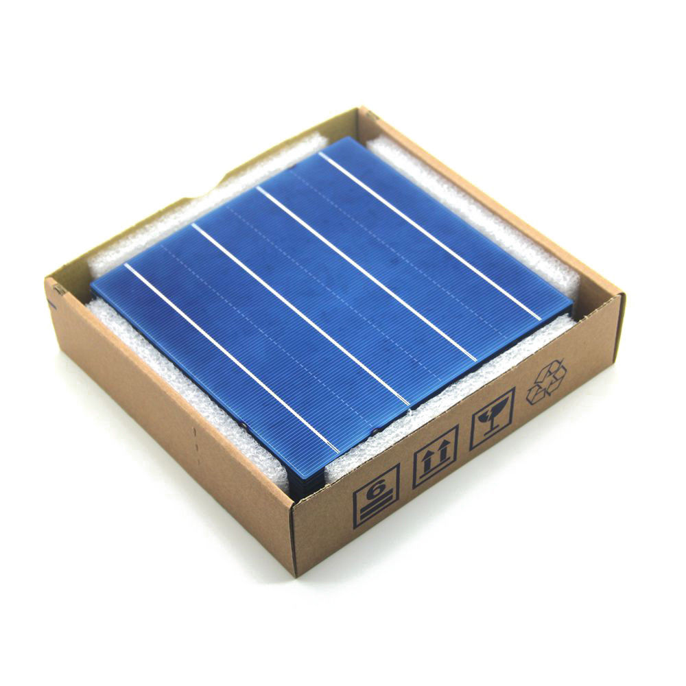 10Pcs 156MM DIY Polycrystalline Solar Panel Battery Cell 6x6