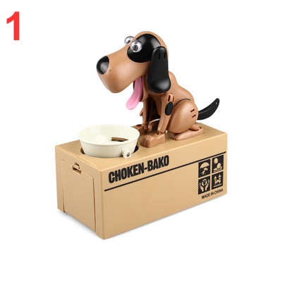 6 Colours Money Box Dog Eats Coin Bank Cartoon Cute Birthday Gift Large Piggy Bank for Money Saving Banks Money Boxes Funny Toy