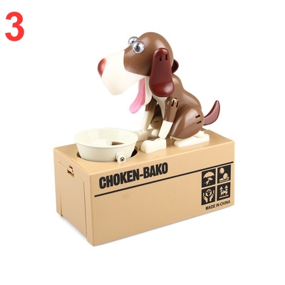 6 Colours Money Box Dog Eats Coin Bank Cartoon Cute Birthday Gift Large Piggy Bank for Money Saving Banks Money Boxes Funny Toy
