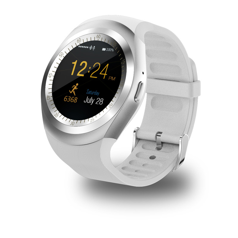 Bluetooth Y1 Smart Watch Relogio Android Smartwatch Phone Call SIM TF Camera