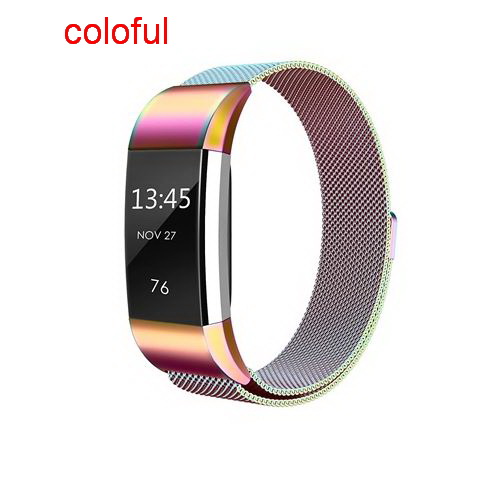 Magnetic Milanese stainless steel strap for Fitbit Charge 2 band for charge 2 smart wristband bracelet strap charge2