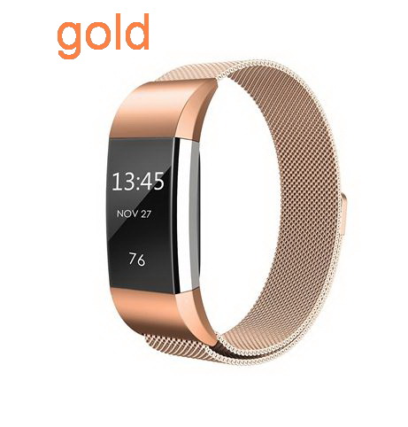 Magnetic Milanese stainless steel strap for Fitbit Charge 2 band for charge 2 smart wristband bracelet strap charge2