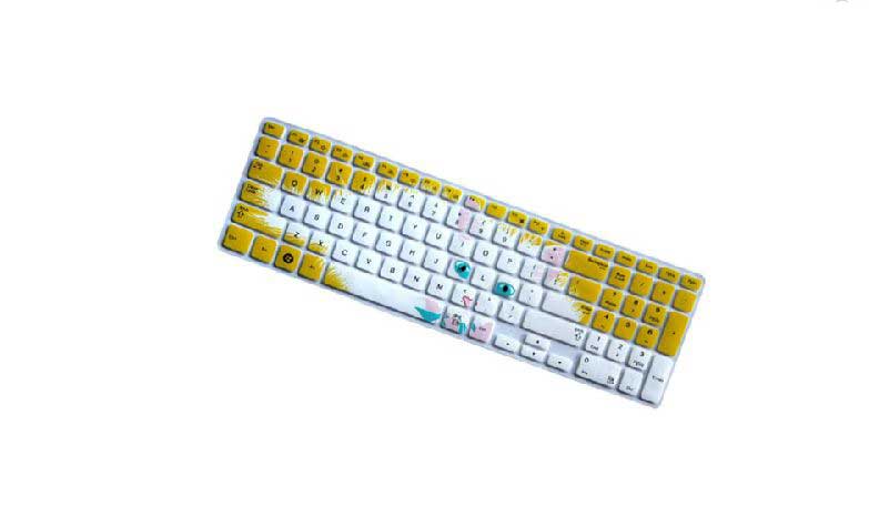 Lettering(Cute Mimi) keyboard skin for ASUS Eee PC 1215T